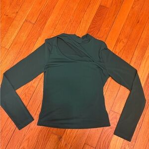 SHEIN Dark Green Long Sleeve Top
